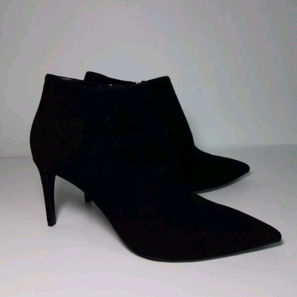 Ralph Lauren Purple Label Suede Heel Booties